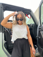 Load image into Gallery viewer, GIRLY POP CROP TOP WHITE
