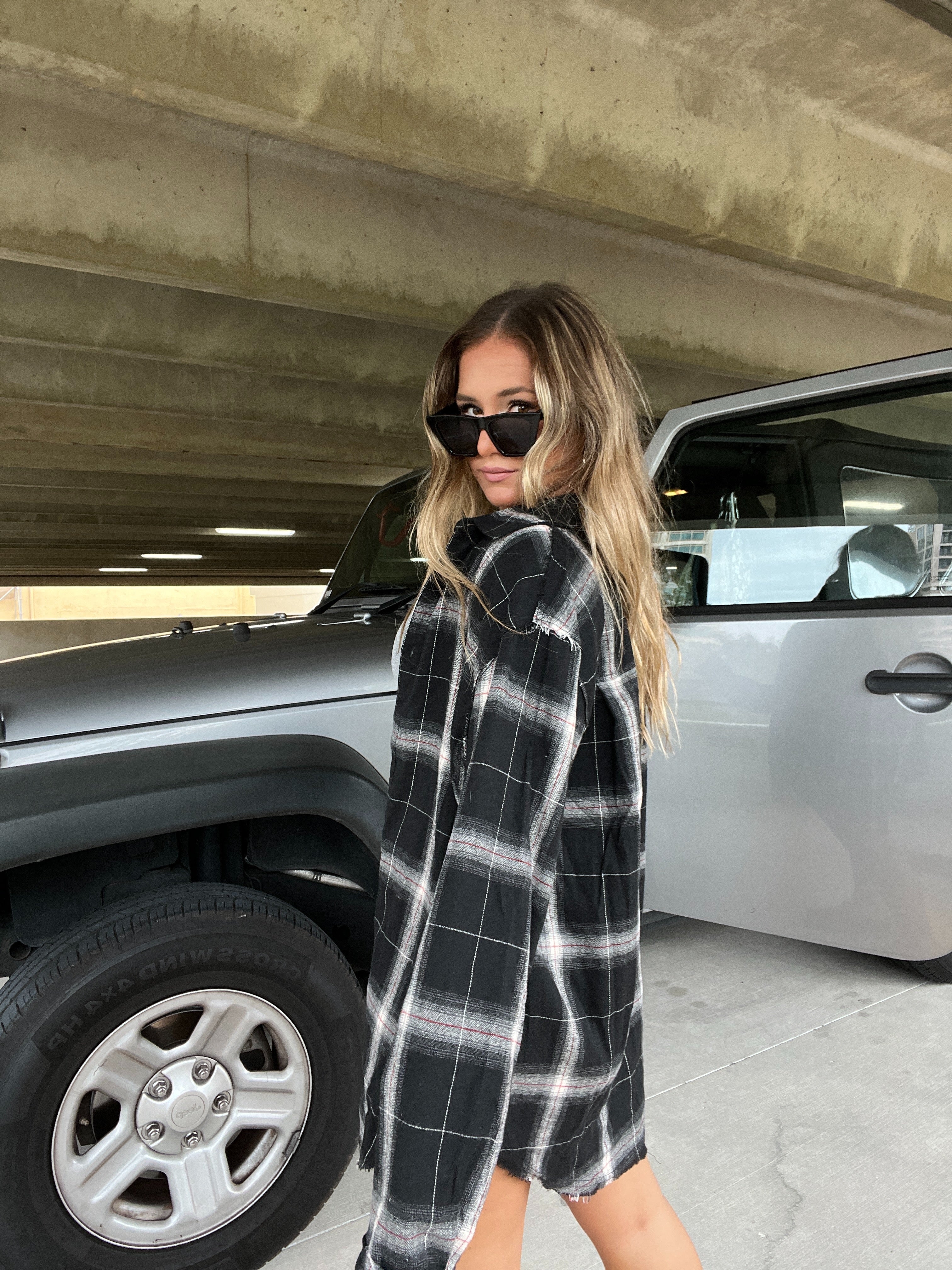 Wait For You Flannel Black