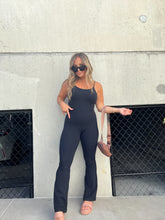 Load image into Gallery viewer, FLARED CATSUIT BLACK
