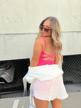 Load image into Gallery viewer, LEVEL UP HOT SHOT ROMPER PINK
