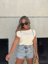 Load image into Gallery viewer, HAPPINESS OFF THE SHOULDER TOP CREAM
