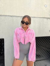 Load image into Gallery viewer, AUDREY CROPPED CORD JACKET PINK
