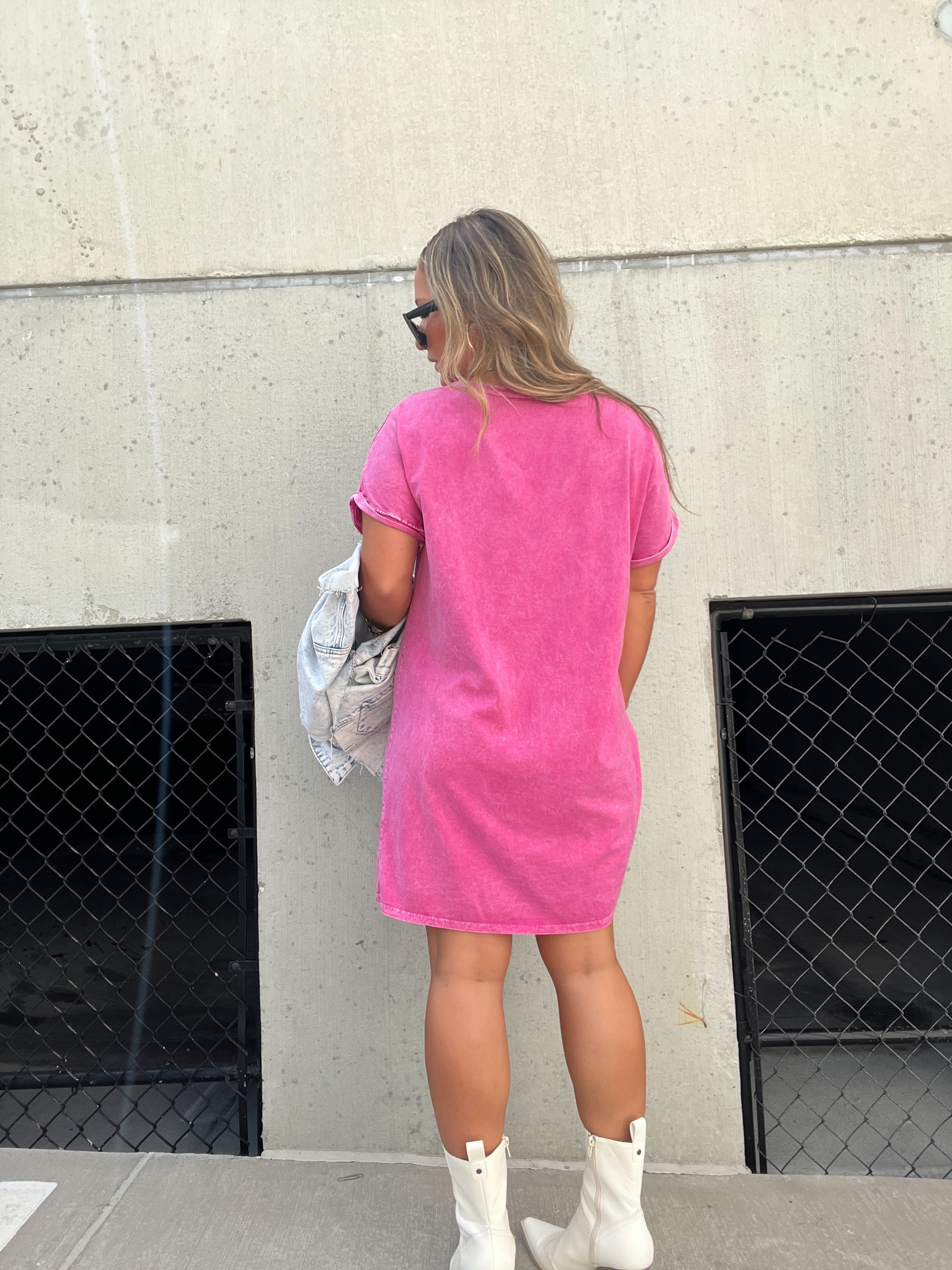 Mineral Magenta Free Bird Dress