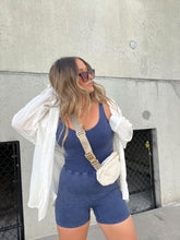 Load image into Gallery viewer, LEVEL UP HOT SHOT ROMPER LT NAVY

