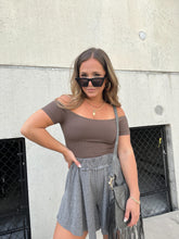 Load image into Gallery viewer, FUDGE OFF THE SHOULDER BASIC TOP
