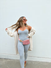 Load image into Gallery viewer, NEVER ON TIME JUMPSUIT HEATHER GREY

