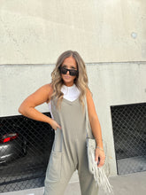 Load image into Gallery viewer, RELAXED FIT JUMPSUIT OLIVE
